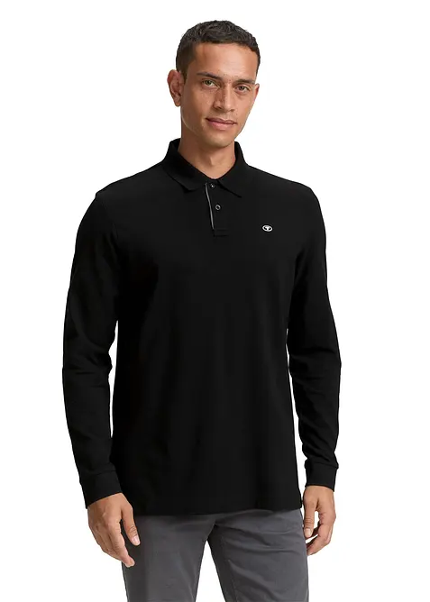 Tom Tailor Langarm-Poloshirt, Tom Tailor
