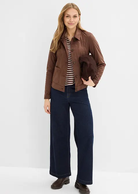 Velourslederimitat-Jacke, bonprix