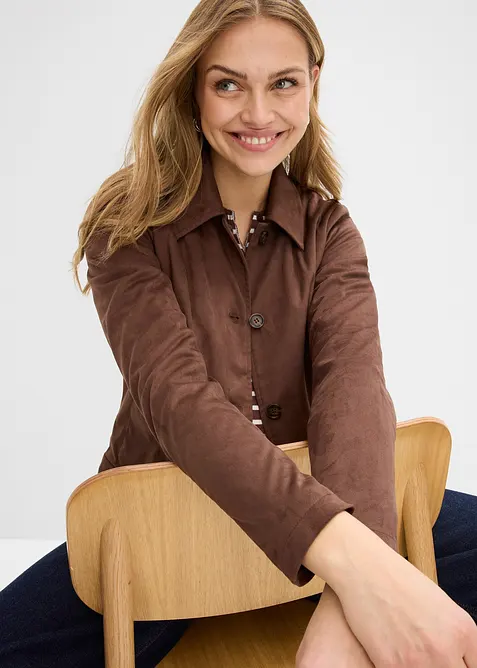 Veste en su&eacute;dine, bonprix