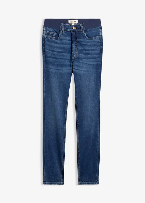 Jean skinny &agrave; taille haute et &eacute;lastiqu&eacute;e, bonprix