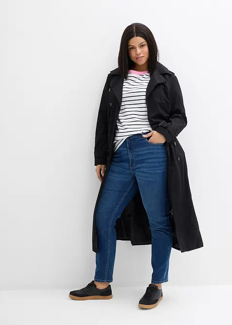 Jean skinny &agrave; taille haute et &eacute;lastiqu&eacute;e, bonprix