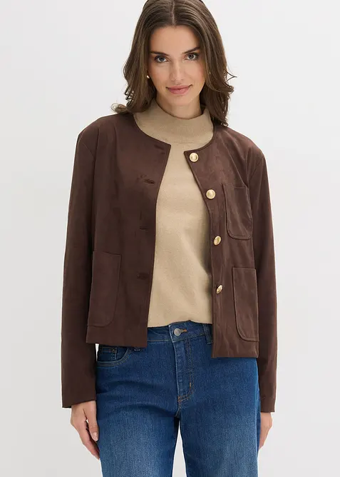 Veste en su&eacute;dine, bonprix