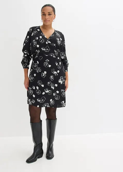 Kleid aus flie&szlig;endem Satin, bonprix