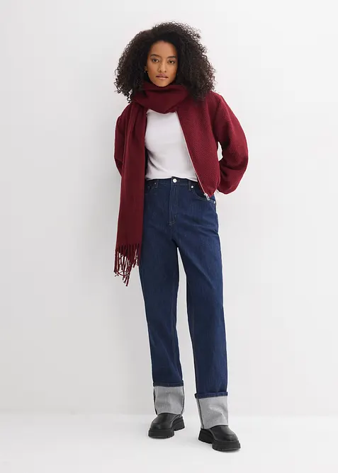 Jean large et droit, taille haute, bonprix