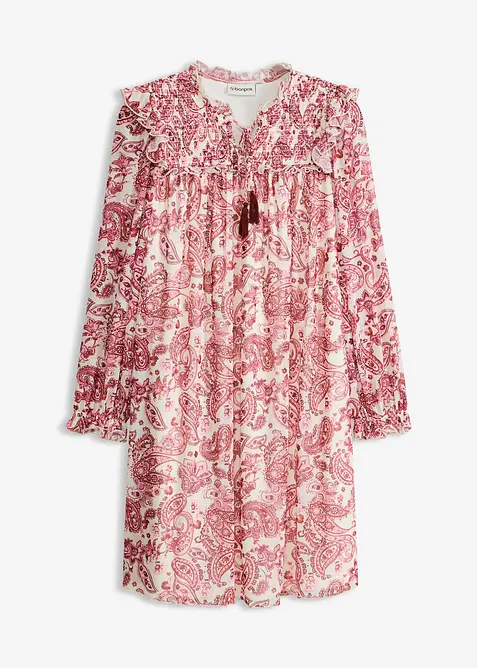 Tunika-Kleid aus softem Mesh, bonprix