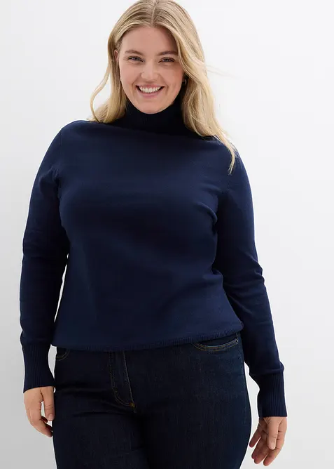 Basic Rollkragenpullover, bonprix