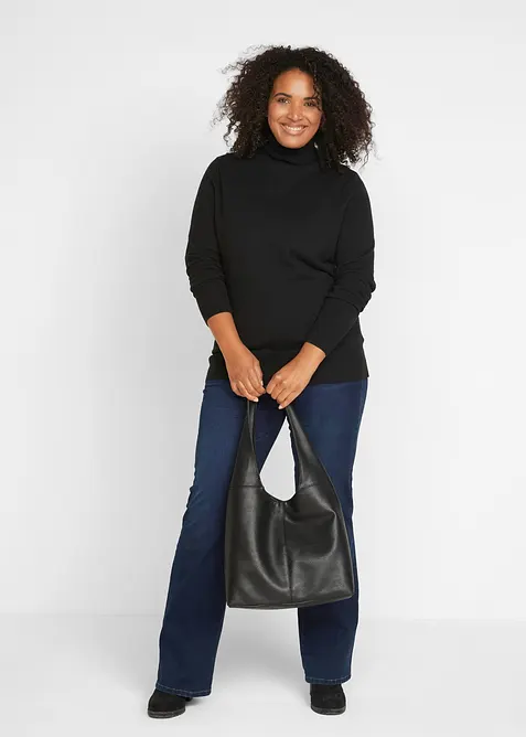 Jean bootcut taille mi-haute, sculptant, bonprix