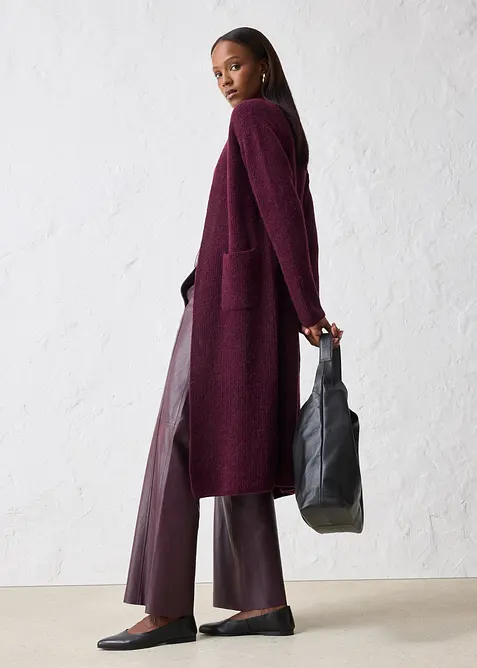 Manteau en maille avec de l&rsquo;alpaga, bonprix