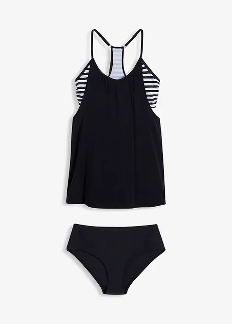 Long-Tankini (2-tlg. Set) im Lagenlook, bonprix
