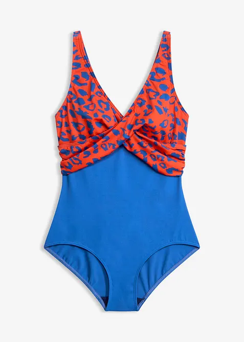 Badeanzug mit Wickeloptik, bonprix