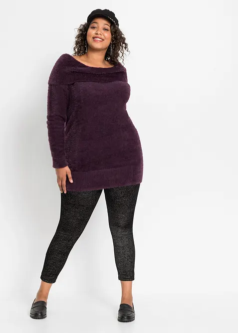 Legging scintillant en velours, bonprix