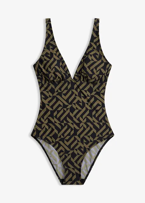 Light Shape-Badeanzug mit V-Ausschnitt, bonprix