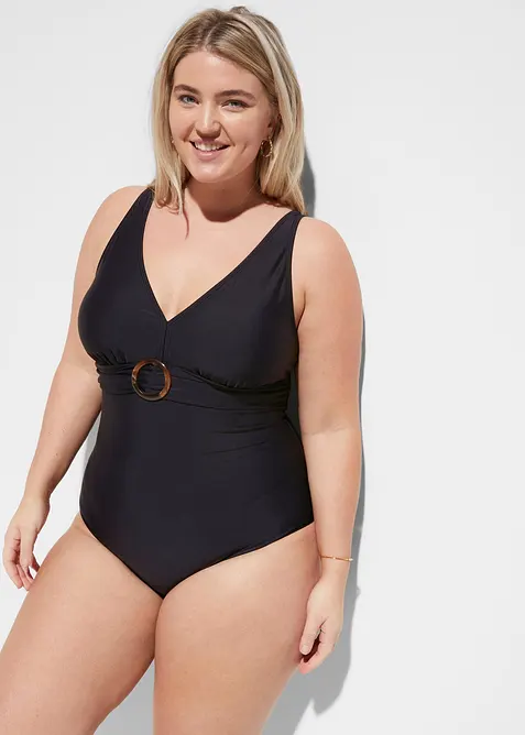 Light Shape-Badeanzug mit V-Ausschnitt, bonprix