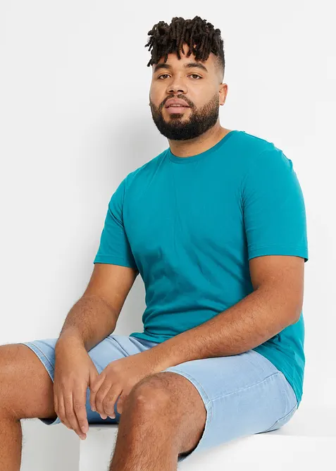 T-Shirt aus reiner Baumwolle (2er Pack), bonprix