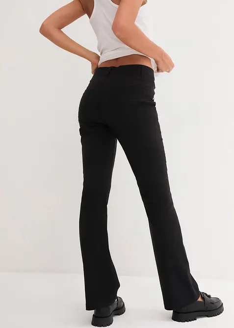 Pantalon bootcut en bengaline extensible, bonprix