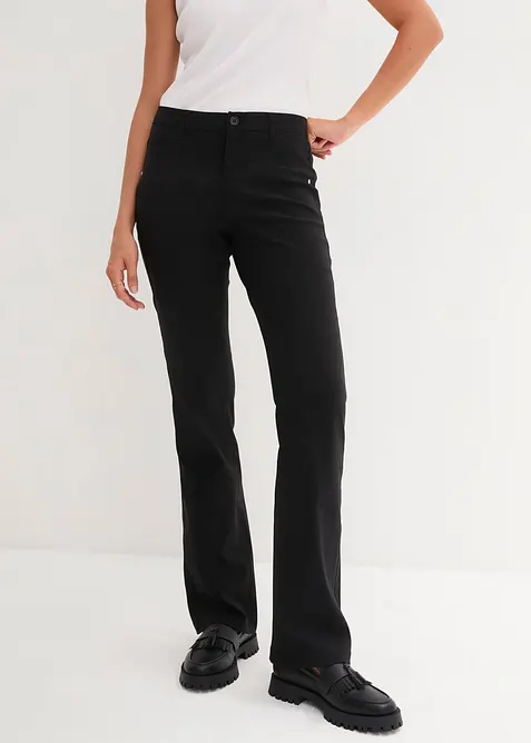 Pantalon bootcut en bengaline extensible, bonprix