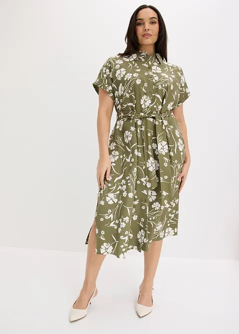 Robe-chemise imprim&eacute;e, bonprix