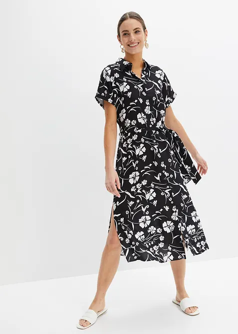 Blusenkleid aus reiner Viskose, bonprix