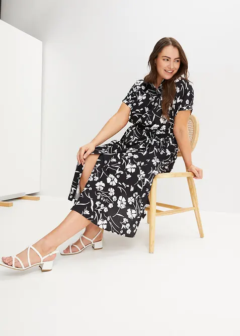 Robe-chemise imprim&eacute;e, bonprix