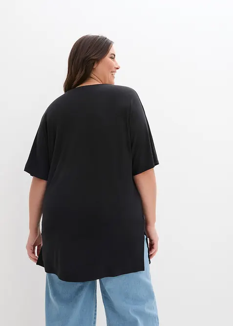 T-shirt long en viscose extensible, bonprix
