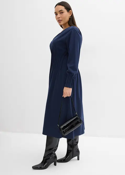 Robe confortable avec plis d&eacute;coratifs, bonprix