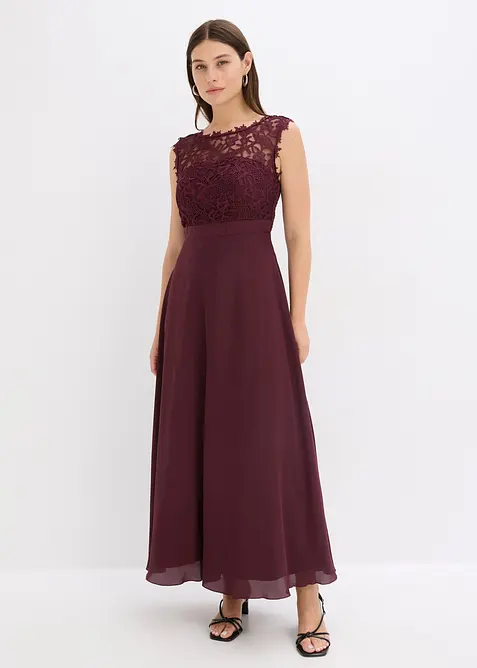 Maxikleid mit Spitze, bonprix