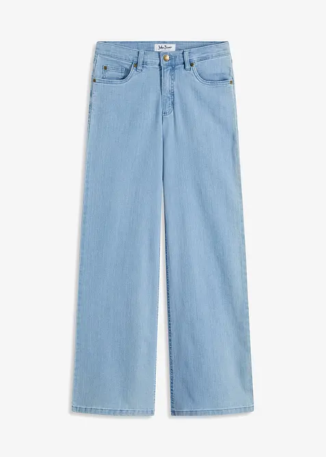 Wide-Leg-Jeans, Mid Waist, Stretch, bonprix