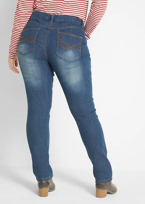Jean skinny taille mi-haute, extensible, bonprix