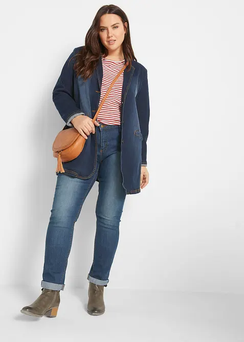 Jean skinny taille mi-haute, extensible, bonprix