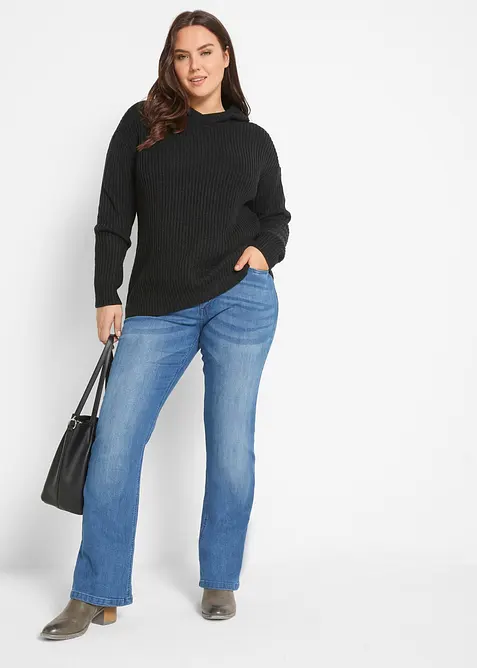 Bootcut Jeans Mid Waist, Stretch, bonprix