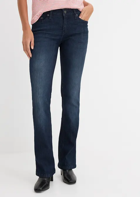 Bootcut Jeans Mid Waist, Stretch, bonprix