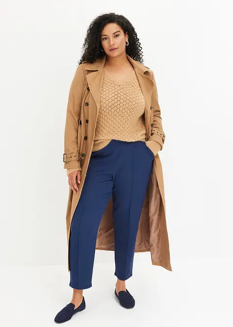 Pantalon &eacute;lastiqu&eacute; avec nervures devant, bonprix