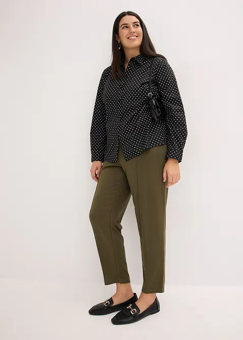 Pantalon &eacute;lastiqu&eacute; avec nervures devant, bonprix