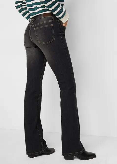 Bootcut Jeans Mid Waist, Komfort-Stretch, bonprix