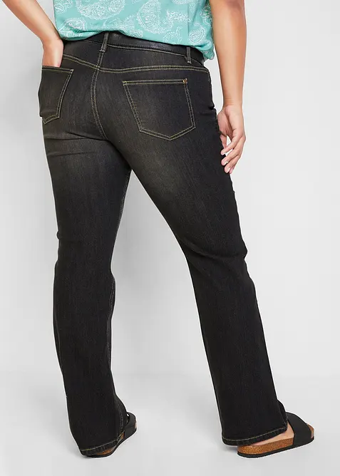Bootcut Jeans Mid Waist, Komfort-Stretch, bonprix