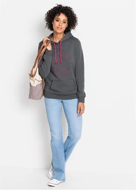 Bootcut Jeans Mid Waist, Komfort-Stretch, bonprix