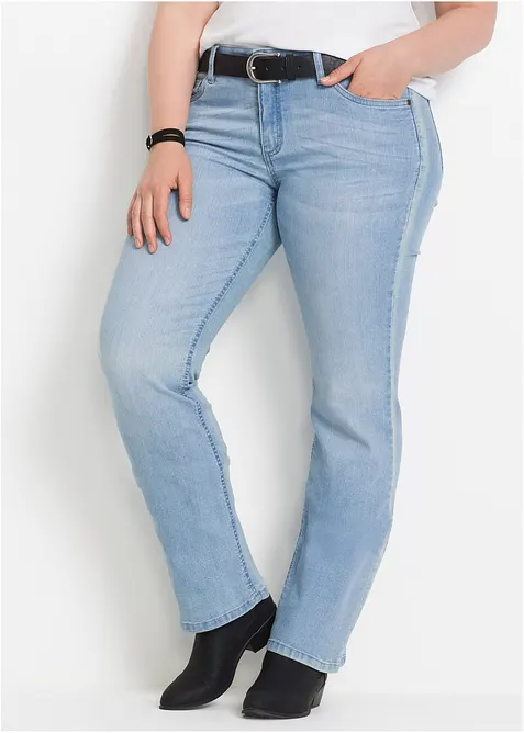 Bootcut Jeans Mid Waist, Komfort-Stretch, bonprix