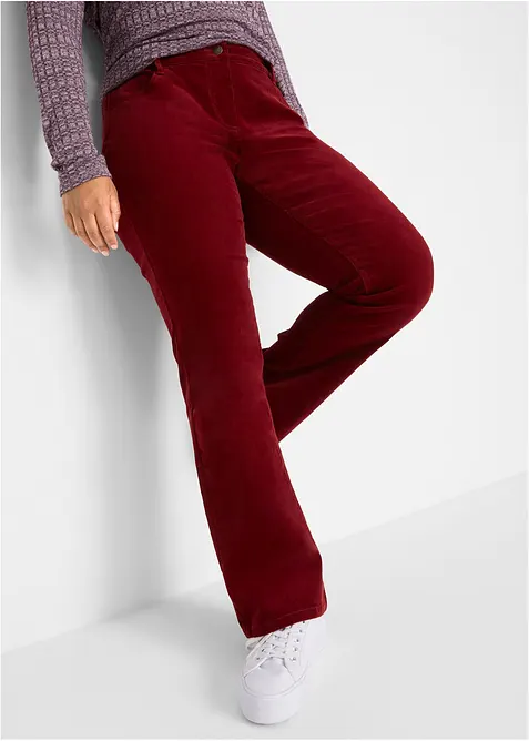 Stretch-Cordhose, Bootcut, bonprix