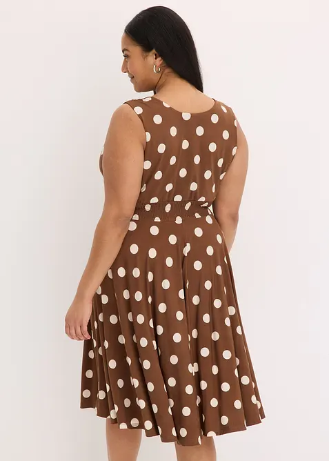Robe en jersey &agrave; pois, bonprix