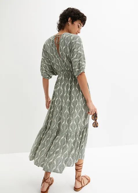 Midikleid aus flie&szlig;ender Viskose, bonprix