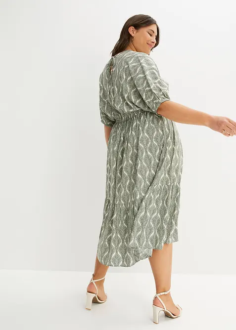 Robe midi en viscose fluide, bonprix