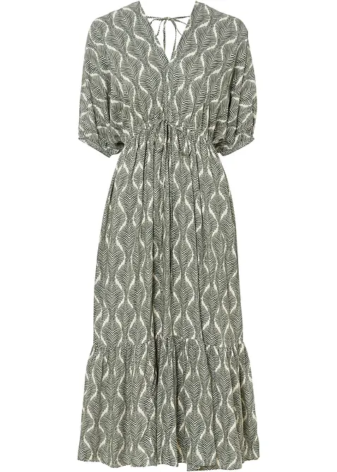 Midikleid aus flie&szlig;ender Viskose, bonprix