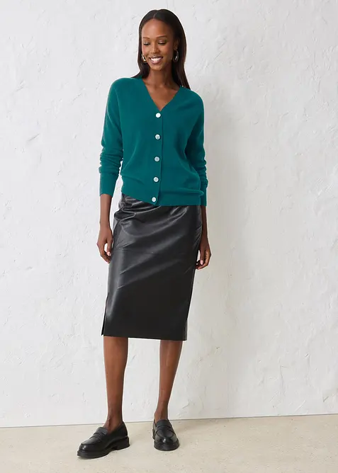 Cashmerestrickjacke mit Good Cashmere Standard&reg;-Anteil, bonprix