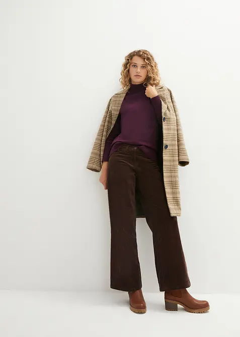 Pull basique &agrave; col montant, bonprix