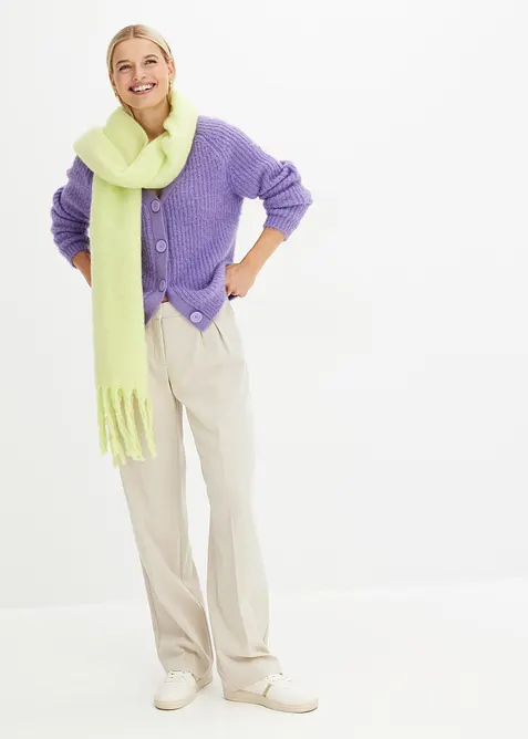 Gerippte Grobstrickjacke, bonprix