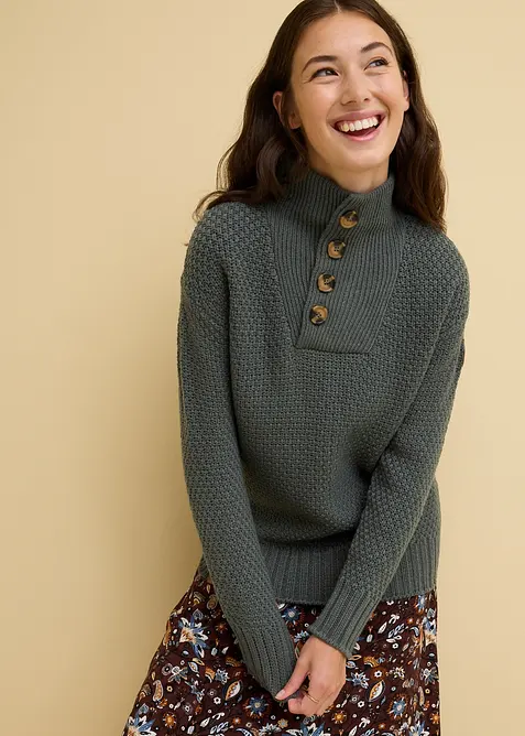 Troyer Pullover mit Struktur, bonprix