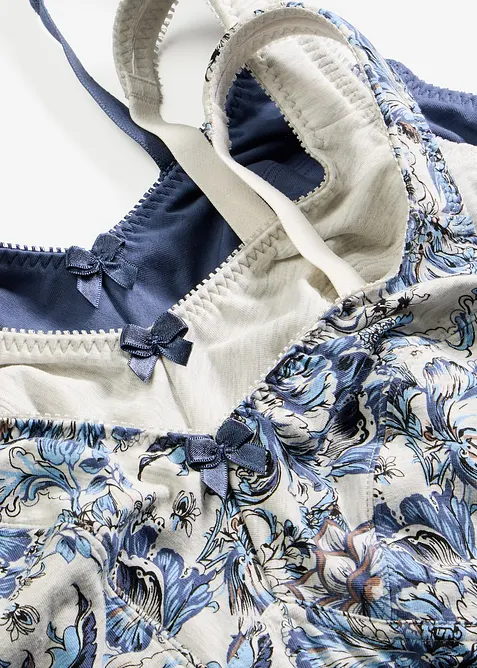 BH ohne B&uuml;gel mit Bio-Baumwolle (3er Pack), bonprix