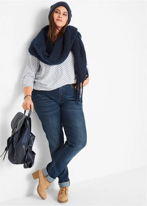 Straight Jeans High Waist, Stretch, bonprix