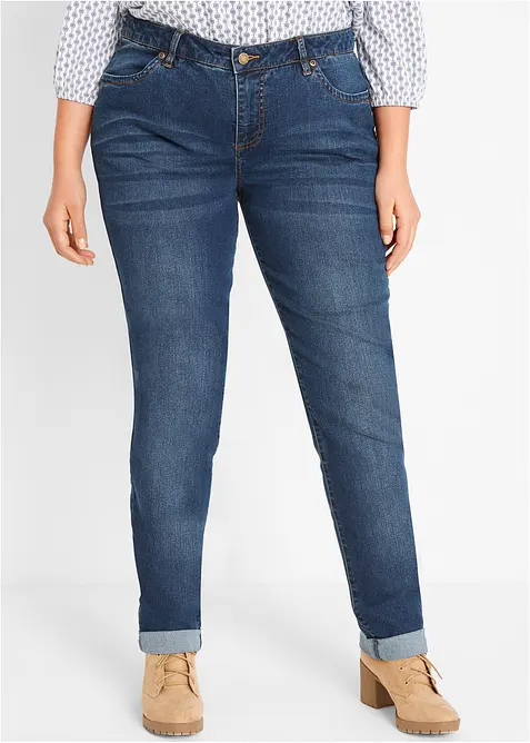 Straight Jeans High Waist, Stretch, bonprix
