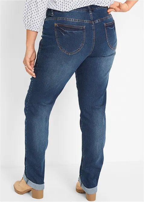 Straight Jeans High Waist, Stretch, bonprix
